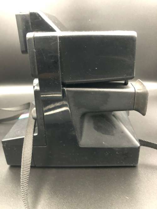 Vintage POLAROID SX-70 Time-Zero OneStep Rainbow Stripe Land Instant Print Film Camera with Q-Light