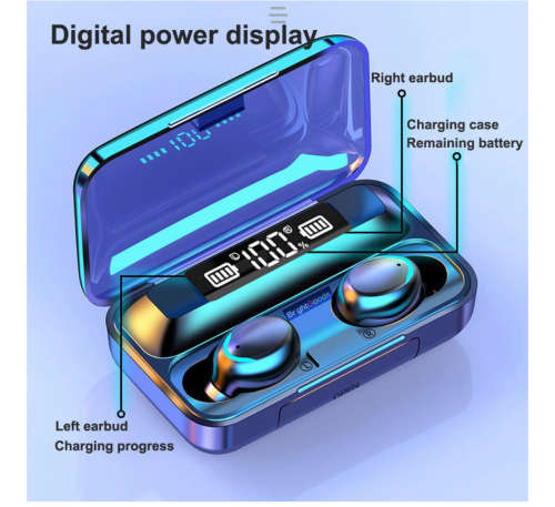 Brightgoods Wireless Earphone -digital charging case(Opened Box)