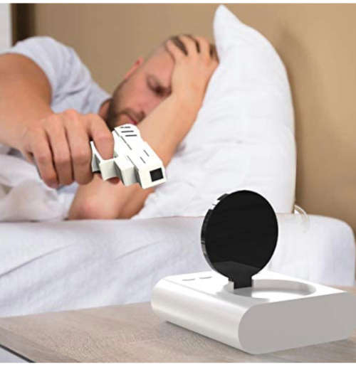 Novelty USB Gun Alarm Clock - White