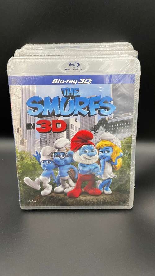 THE SMURFS IN 3D ( BLUERAY 3D)Pack of 5.