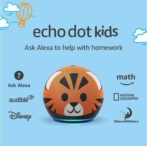 Amazon Echo Dot Kids 4th Gen - Tiger