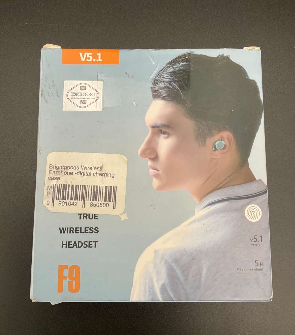 Brightgoods Wireless Earphone -digital charging case(Opened Box)