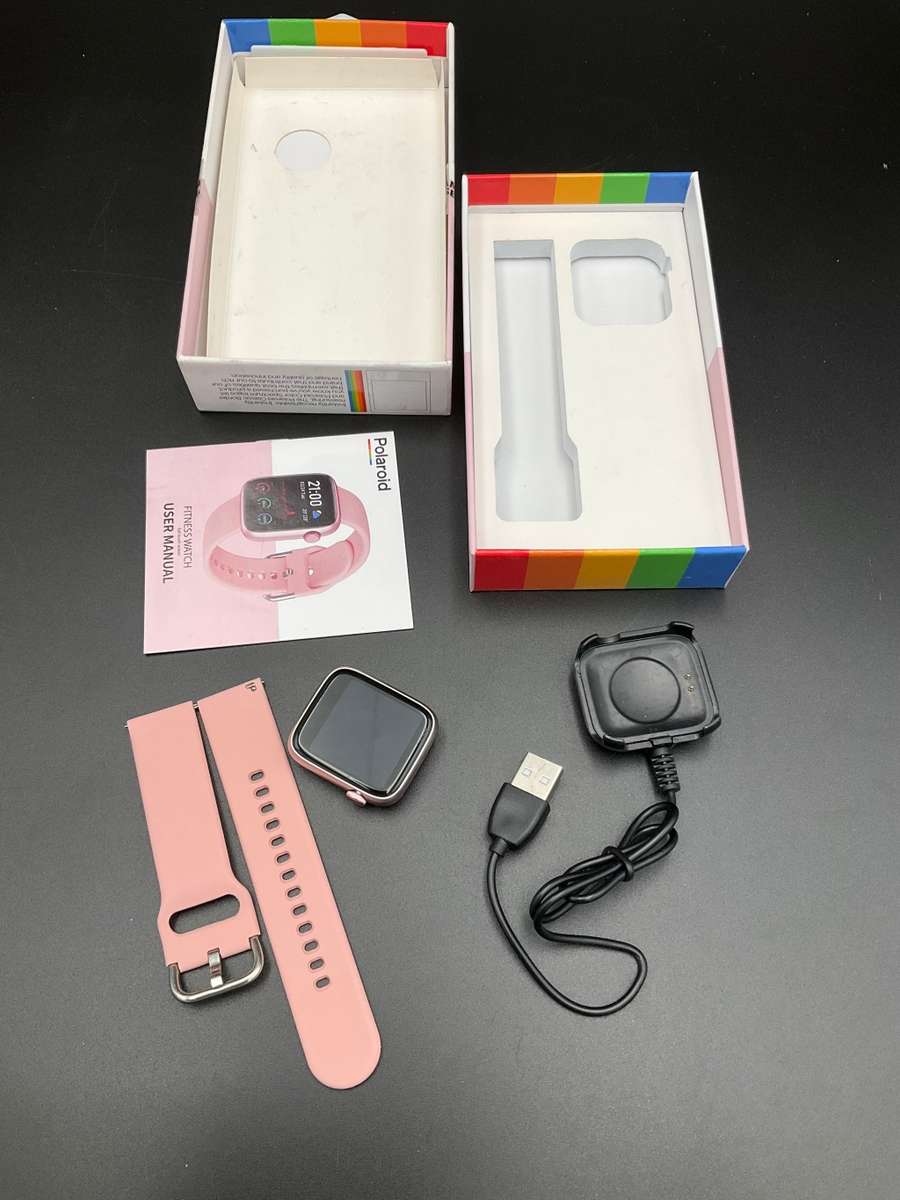 Polaroid Fit Square Full Touch Active Fitness Watch Pink ( Opened Box)