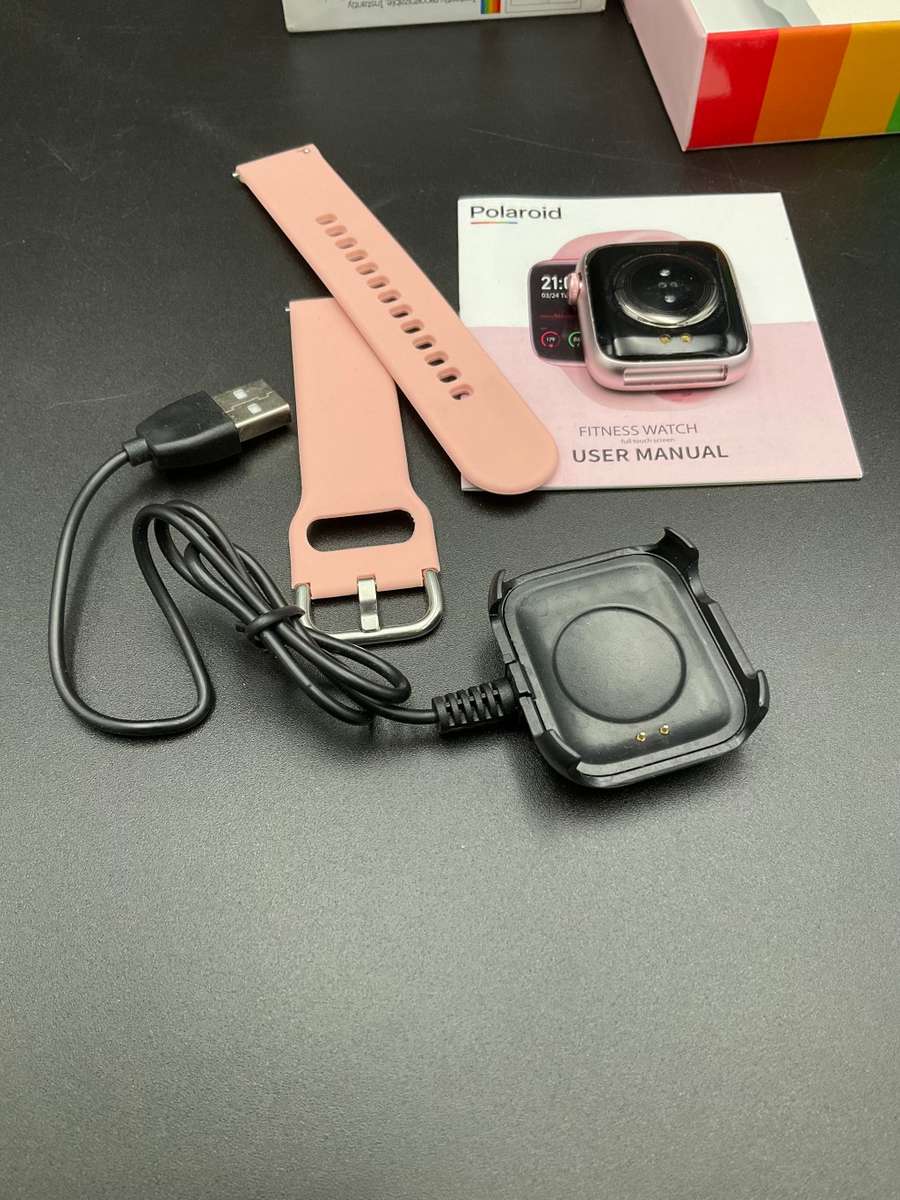 Polaroid Fit Square Full Touch Active Fitness Watch Pink ( Opened Box)