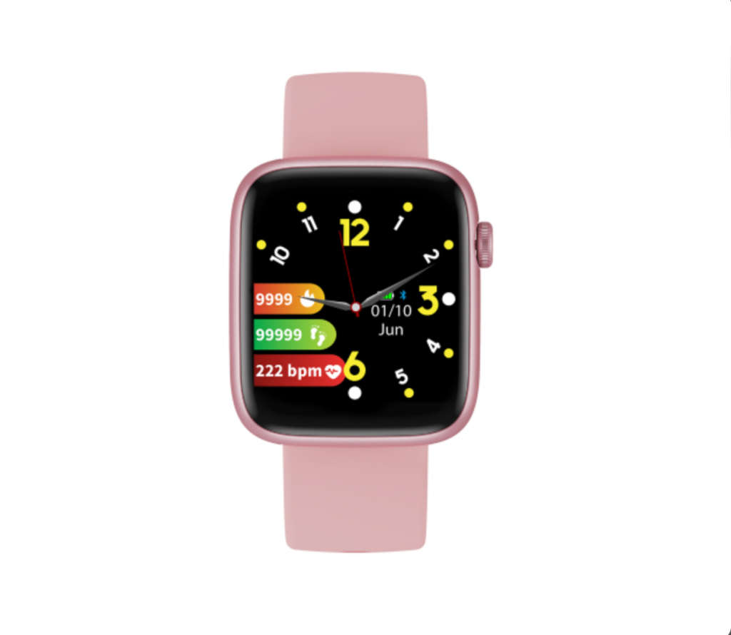 Polaroid Fit Square Full Touch Active Fitness Watch Pink ( Opened Box)