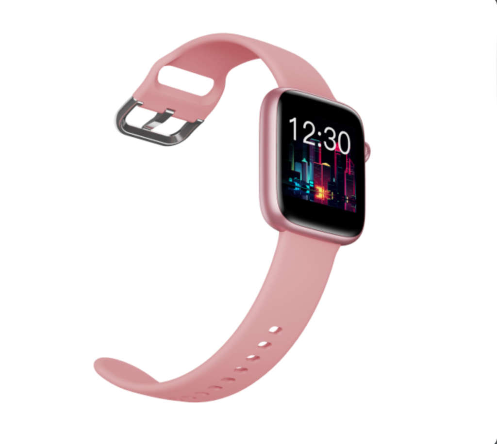 Polaroid Fit Square Full Touch Active Fitness Watch Pink ( Opened Box)