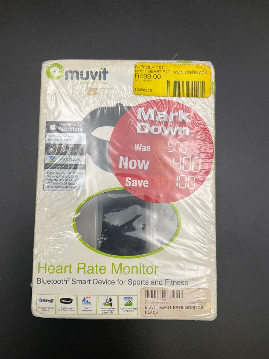 Muvit Heart Rate Monitor in Black