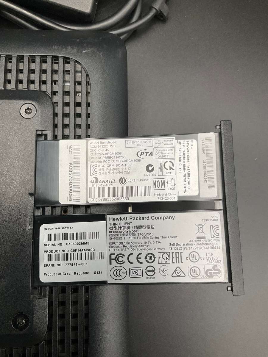 HP T520 Flexible Thin Client TPC-W016 G9F14AA#ACQ