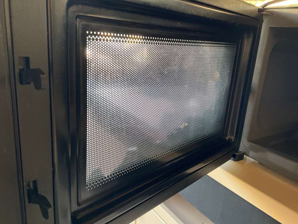 LG 42L NeoChef Black Smart Inverter Microwave with Grill (Door Glass Broken)