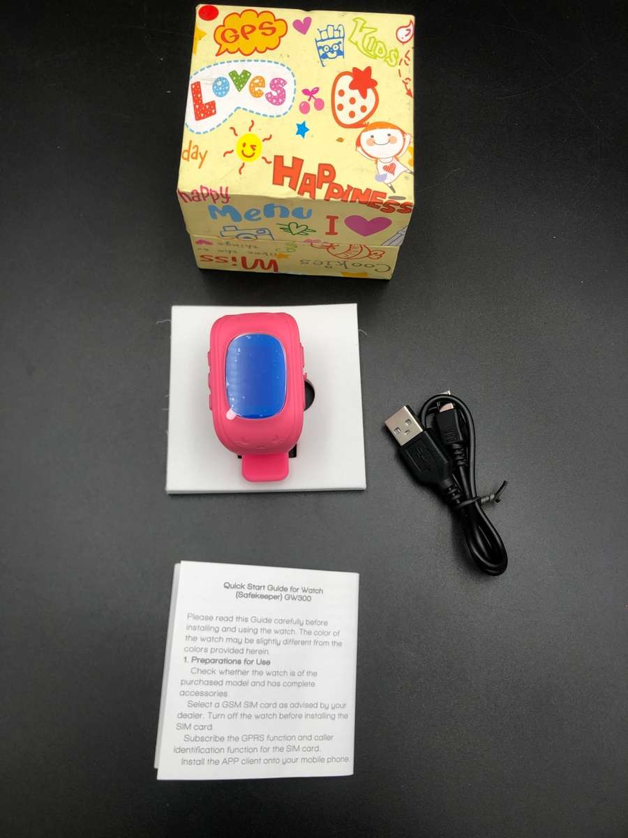 KidsGW300 Smart Watch & GPS Tracker w/ Parental App, Calls, Voice Notes(PINK)