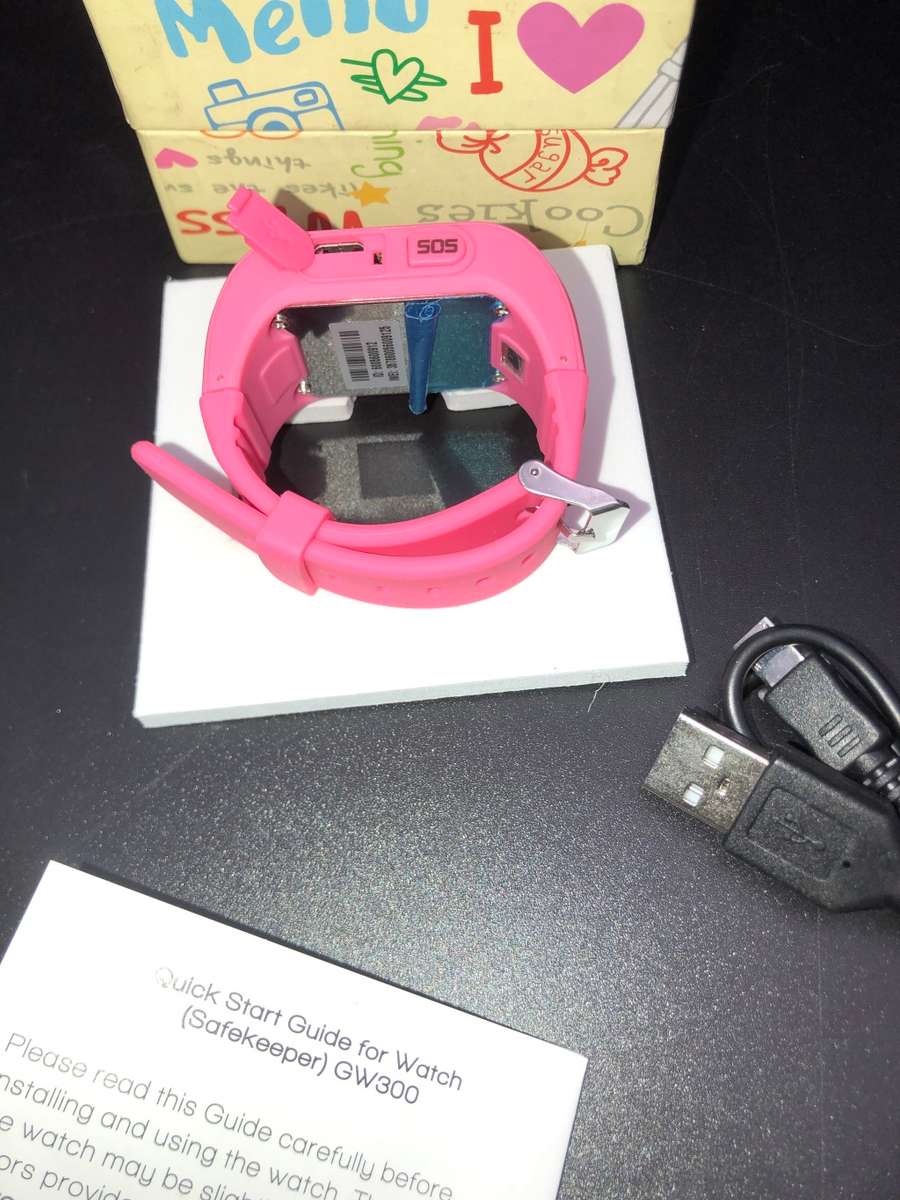 KidsGW300 Smart Watch & GPS Tracker w/ Parental App, Calls, Voice Notes(PINK)