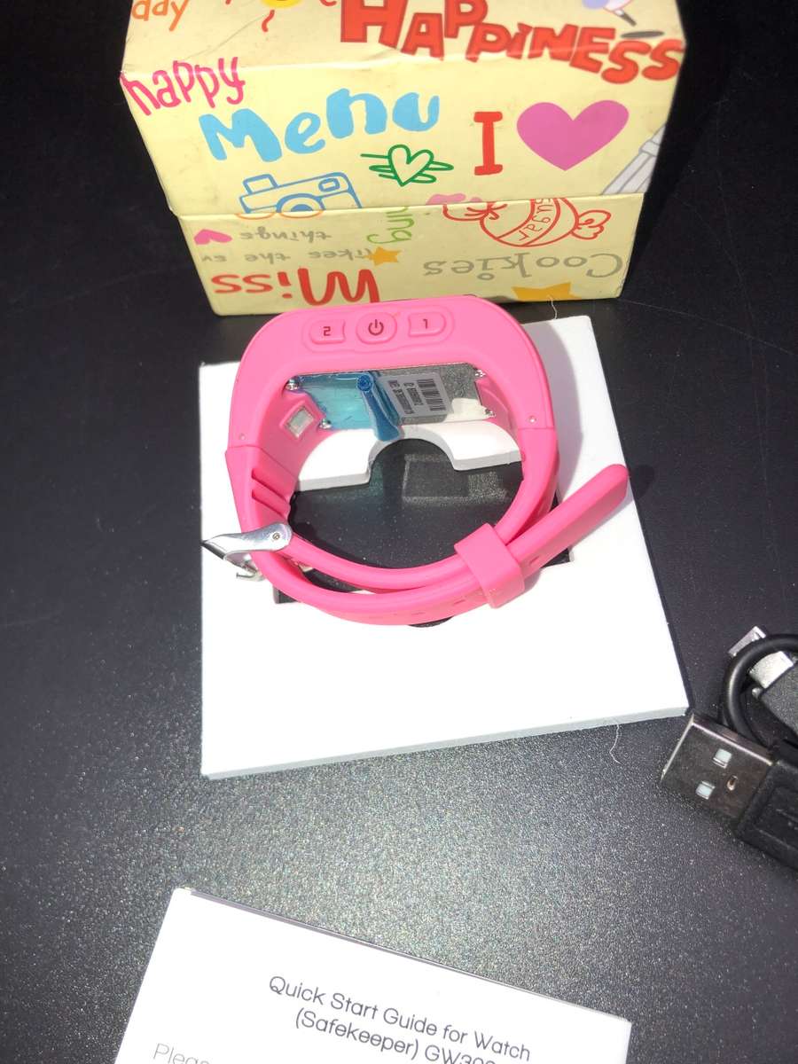 KidsGW300 Smart Watch & GPS Tracker w/ Parental App, Calls, Voice Notes(PINK)