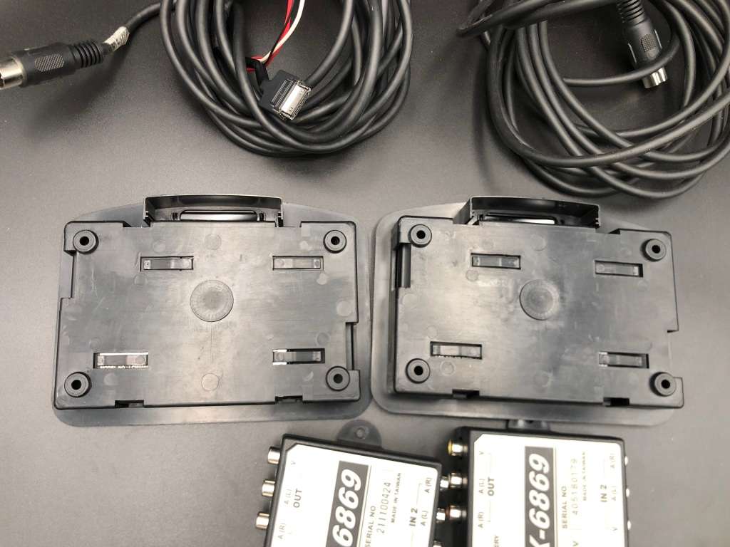 Set of 2 Audiovox LCM5620PKG 5 inch. Headrest Monitors