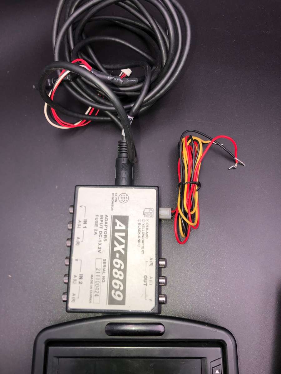 Set of 2 Audiovox LCM5620PKG 5 inch. Headrest Monitors