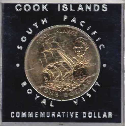 COLLECTION SALE! 1970 - Cook Island Commemorative Dollar