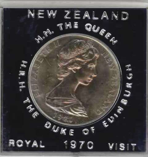 COLLECTION SALE! 1970 - New Zealand Royal Visit Commemorative Dollar