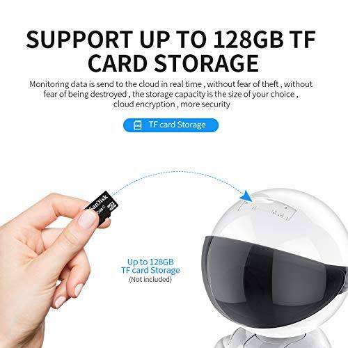 CCTV wifi real time home security system robot - 2 way audio, night vision, motion detect alarm