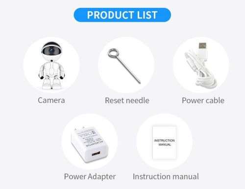 CCTV wifi real time home security system robot - 2 way audio, night vision, motion detect alarm