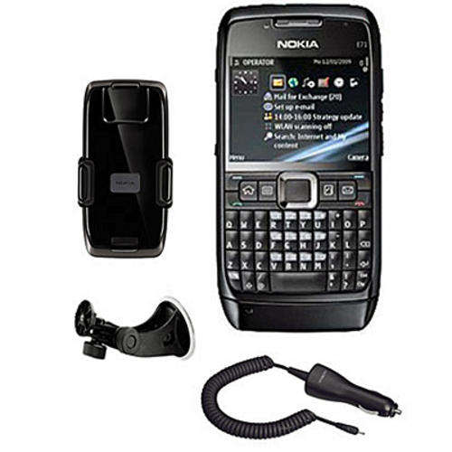 Nokia E71 Drivers Edition with accessories