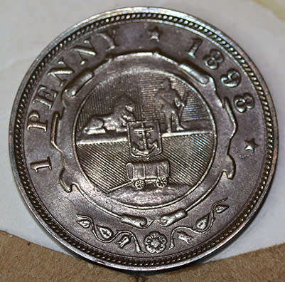 1898 ZAR Penny - Condition as per pictures