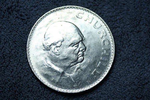 Britain 1965 Churchill Crown Coin J25