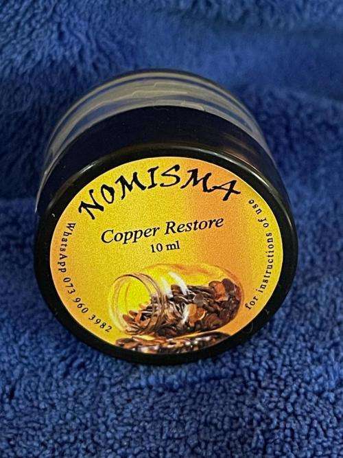 Nomisma Copper Restore 10ml Tub. Coin cleaner / Restoration for Copper coins