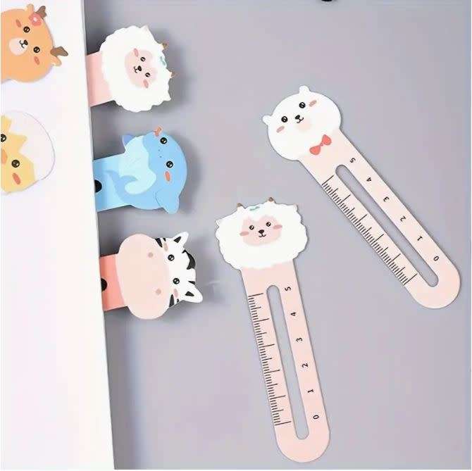 10 x CUTE Animal Bookmark Rulers
