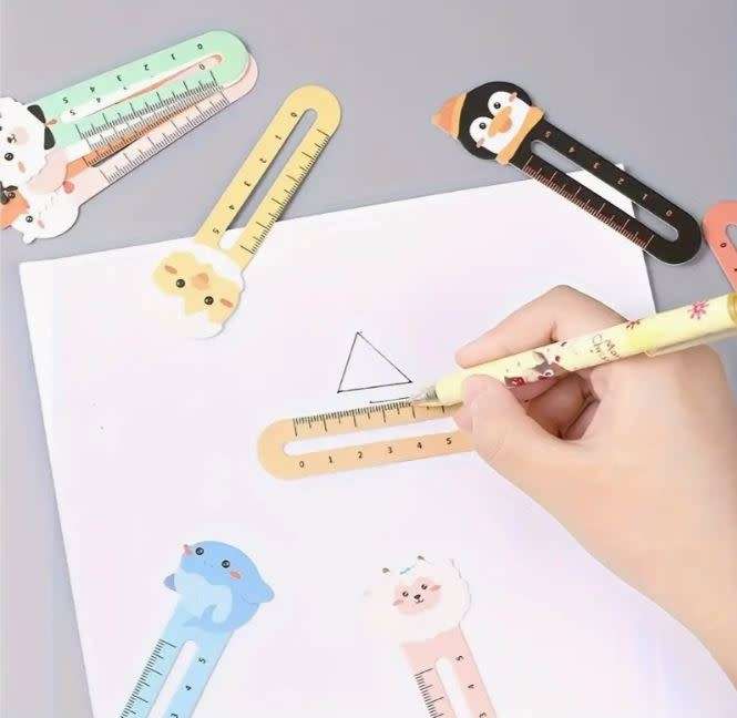 10 x CUTE Animal Bookmark Rulers