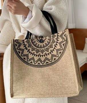 VINTAGE PRINT Linen Bag (Versatile)