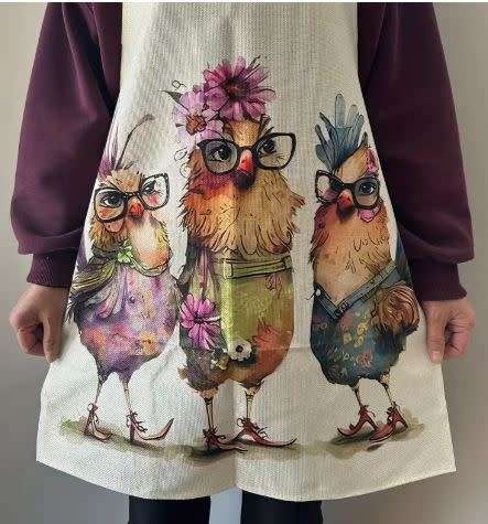 **CUTE**  3 Chicken APRON