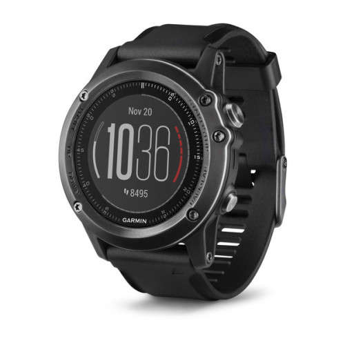 Garmin fenix 3 HR Sapphire + w/Silicone & Metal Band - Ultimate Fitness & Hiking Watch