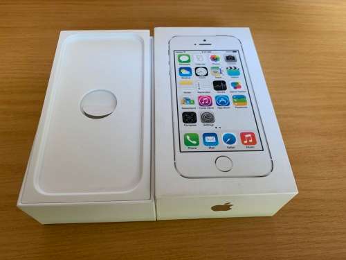 iPhone 5S 64GB - Mint Condition - Case + Front Film + Rear Film - White/Silver