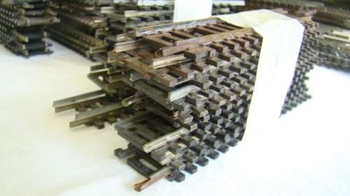 HO track - mixed brands straight scrap track lot