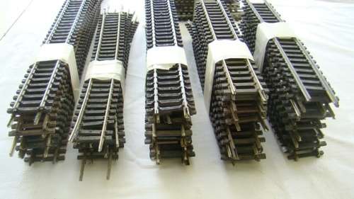 HO track - mixed brands straight scrap track lot