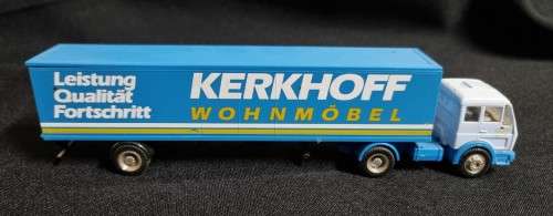 HO Wiking Mercedes truck & trailer (2)