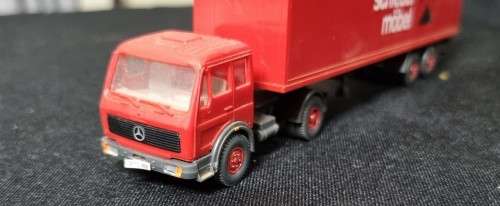 HO Wiking Mercedes truck & trailer (3)