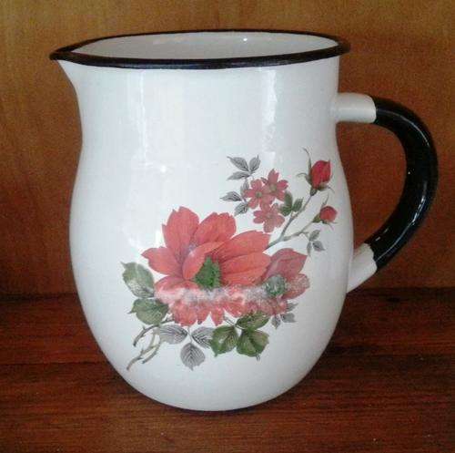 Enamelware milk jug