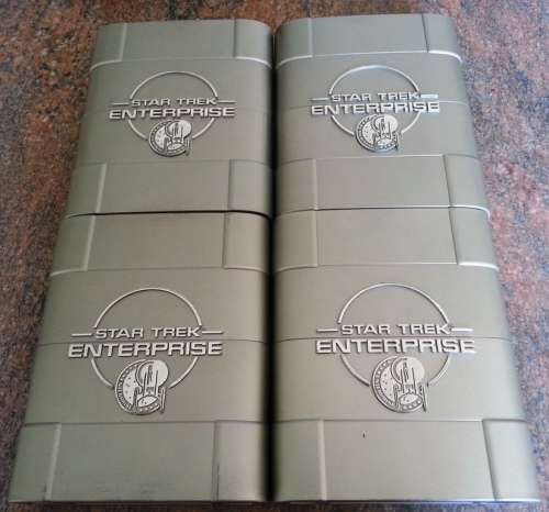 Star Trek enterprise dvd box set.  Reeks 1 tot 4 available.  Price each