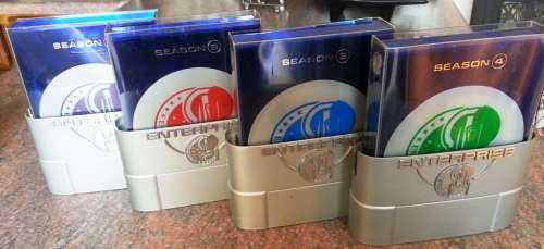 Star Trek enterprise dvd box set.  Reeks 1 tot 4 available.  Price each