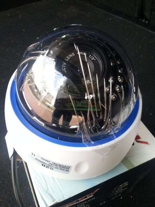 IR Dome Camera (White 4mm) Sony 1/3" lens