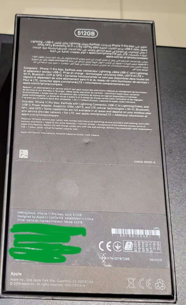 iPhone 11 Pro Max Gold - 512GB (Original Box)