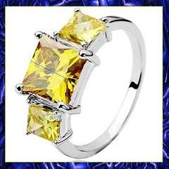 Citrine Crystal Cocktail Ring