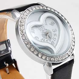 Heart Pattern Diamante Watch