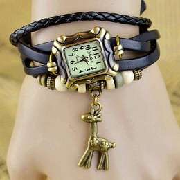 European Fashion Genuine Leather Lady's Watch