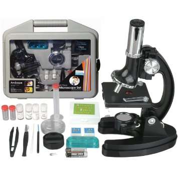 Microscope 300X 600X 1200X 28 Piece with Case