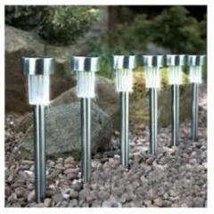 Set of 6 Solar Garden Pathway Lights