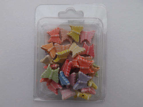 Butterfly Craft Beads - Assorted Colours
