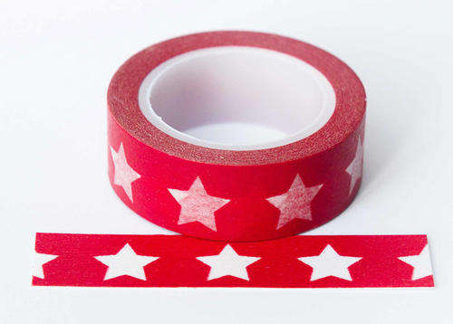 Red Stars Washi Tape