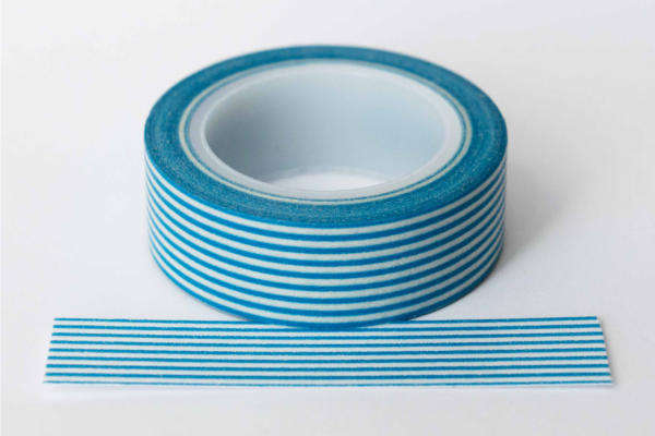 Bright Blue Stripe Washi Tape