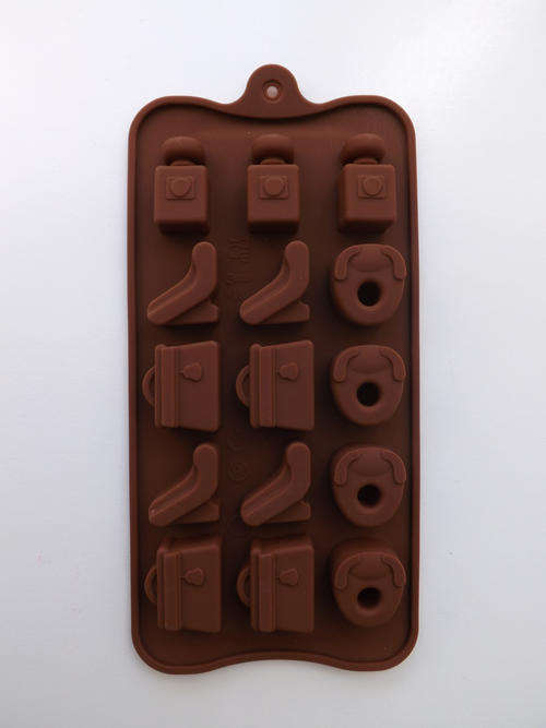 Silicone Chocolate Mold - Girly Bling Theme